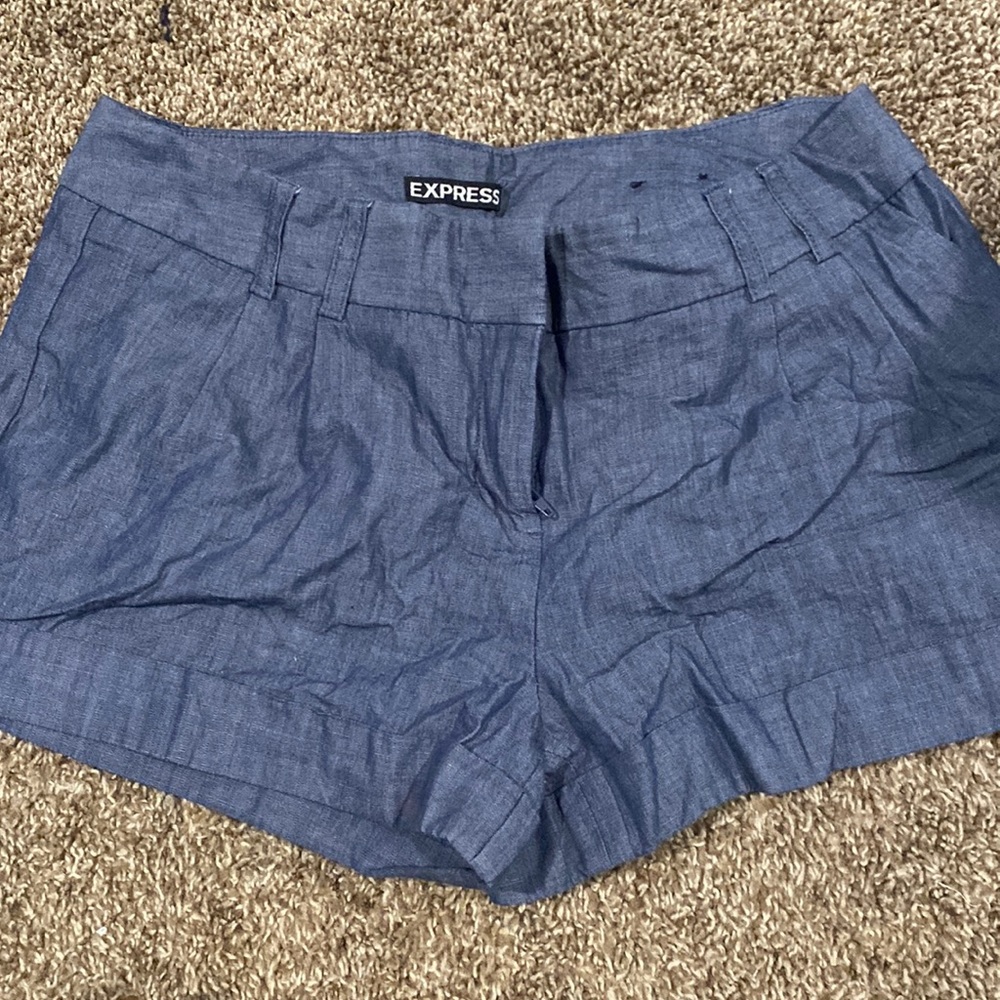 Like new blue denim color twill shorts